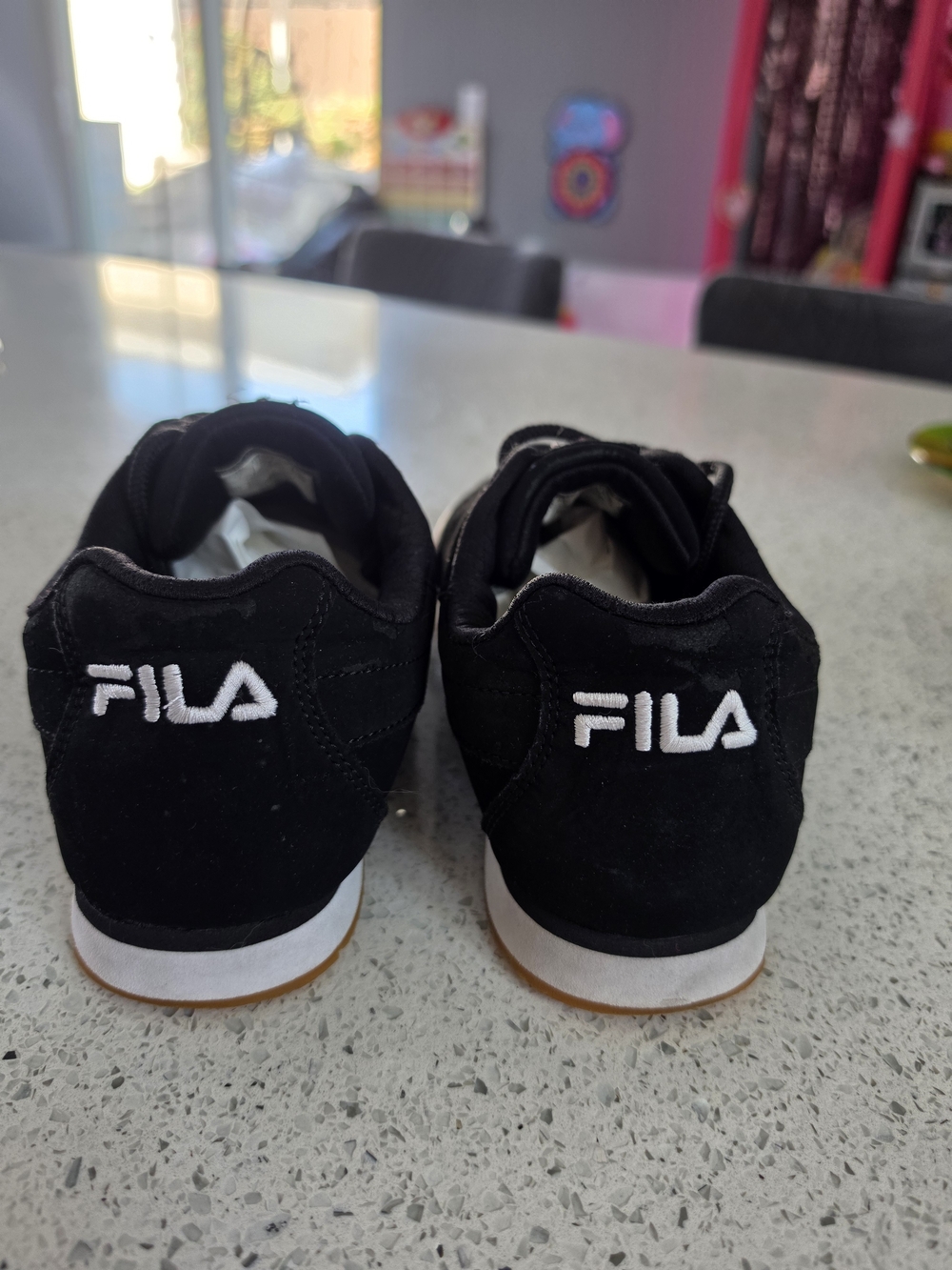 FILA Men's Black Suede Sneakers